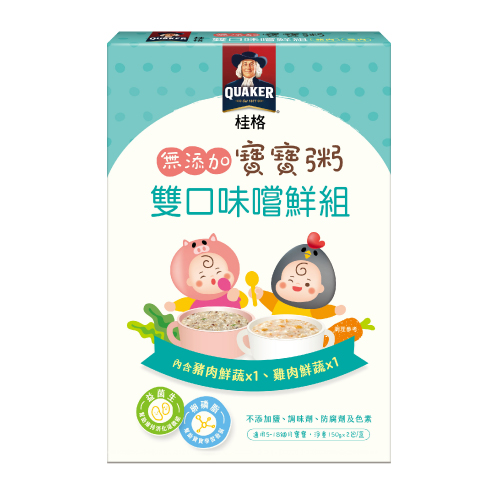 桂格-無添加寶寶粥(雙口味嘗鮮組)